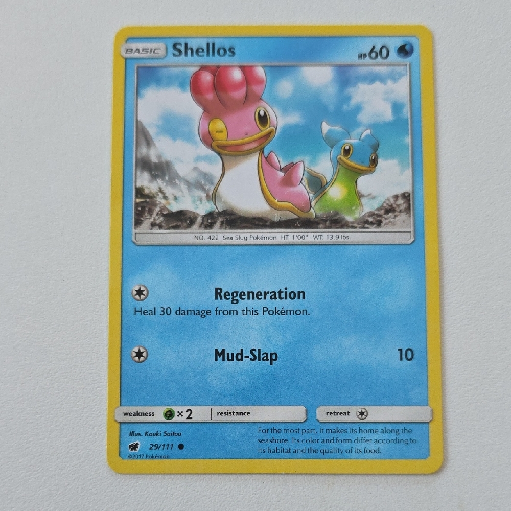 Pokemon Shellos Card